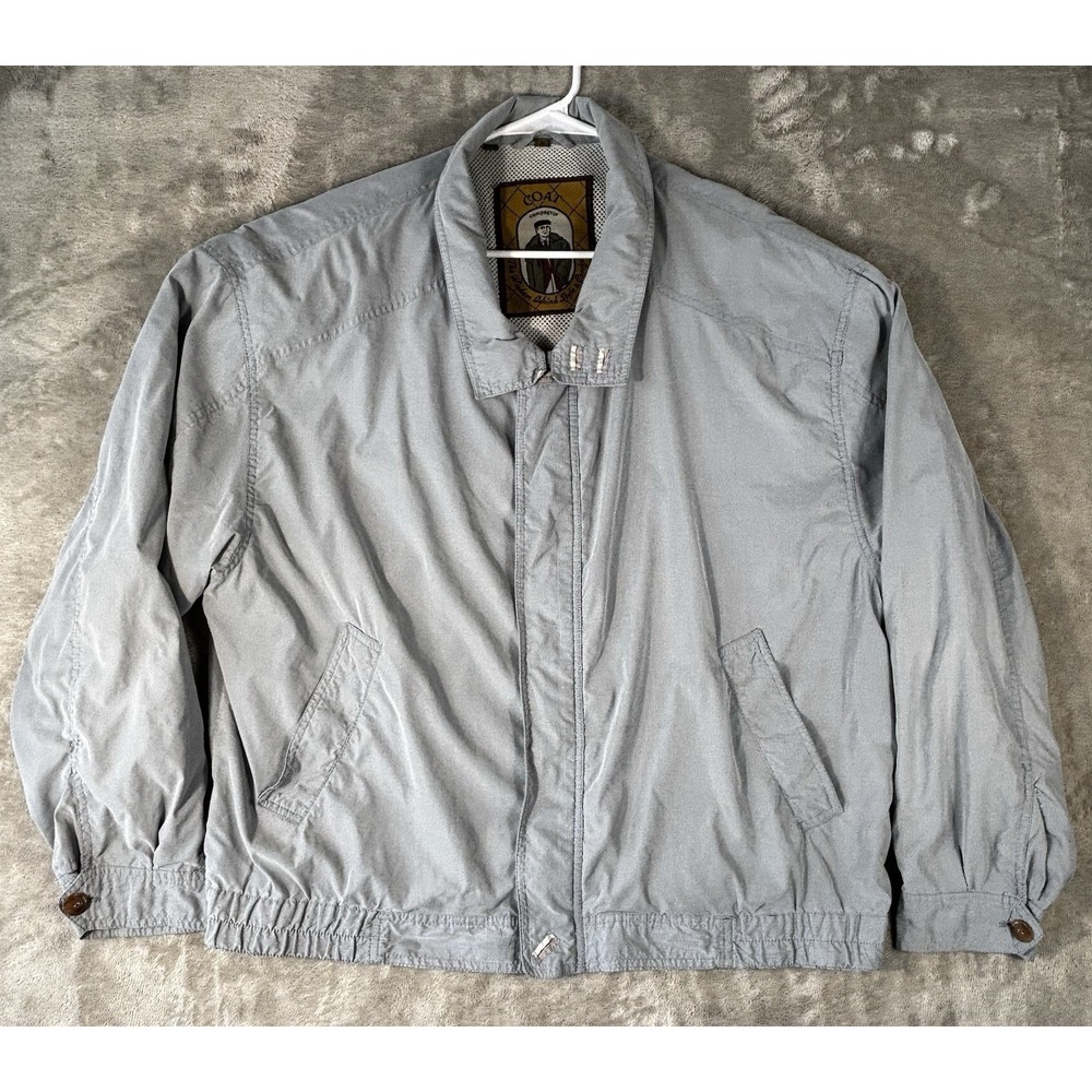 VTG COAT Compagnie Bomber Jacket Womans Size Large 46 light‎ blue